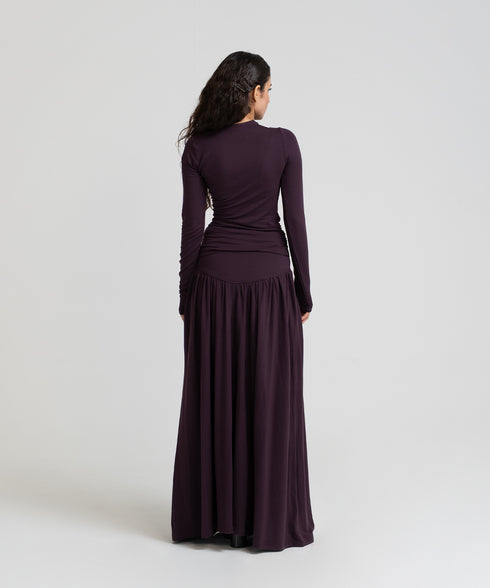 Women's Draped Skirt Set